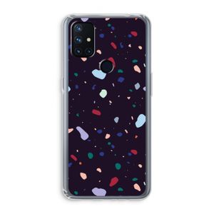 Dark Rounded Terrazzo: OnePlus Nord N10 5G Transparant Hoesje