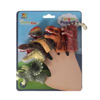 Vingerpoppen Dinos 5 Stuks Vingerpoppen Dinos 5 Stuks