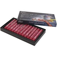 Gallery Oliepastel, L: 7 cm, d 11 mm, dikte 11 mm, karmijnrood, 12 stuk/ 1 doos