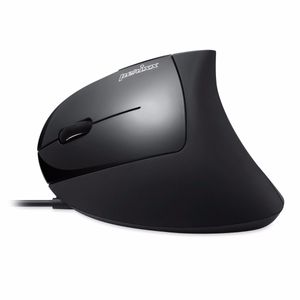 Perixx Perimice-513L Ergonomische muis USB Optisch Zwart 5 Toetsen 2000 dpi Ergonomisch