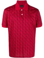 Billionaire polo à logo imprimé - Rouge