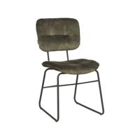 LABEL51 Eetkamerstoel Dez - Hunter - Velours - Black Frame