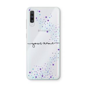 Sterren: Samsung Galaxy A70 Transparant Hoesje