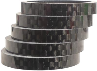 Hzb spacers 28.6 mm 1-1/8 inch oversized 5 mm carbon 5 stuks 6500031