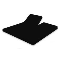 Elegance Splittopper Hoeslaken Jersey Katoen Stretch - zwart 180x200cm - thumbnail