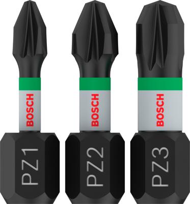 Bosch Accessoires Schroefbitpack Impact Control | PZ1/2/3 | 25mm | 3 stuks - 2608522471