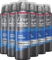 Dove Dove Deodorant Spray Men Care Cool Fresh Voordeelverpakking - 6x150 ml Dove Dove Deodorant Spray Men Care Cool Fresh Voordeelverpakking - 6x150 ml