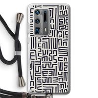 Moroccan Print: Huawei P40 Pro Plus Transparant Hoesje met koord