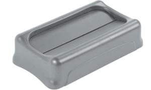 Rubbermaid deksel voor afvalcontainer Slim Jim, tuimeldeksel, grijs