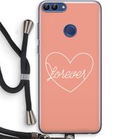 Forever heart: Huawei P Smart (2018) Transparant Hoesje met koord