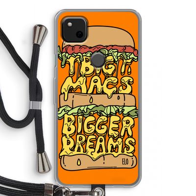 Big Macs Bigger Dreams: Pixel 4a Transparant Hoesje met koord