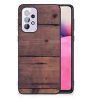 Samsung Galaxy A33 5G Houten Print Telefoonhoesje Old Wood