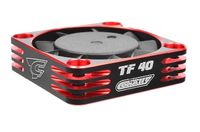 Team Corally - Ultra High Speed Cooling Fan - 40mm - Color Black/Red