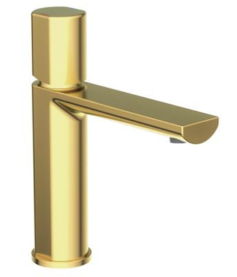 Schutte NEW YORK ééngreepsmengkraan wastafel, goud mat - 33617