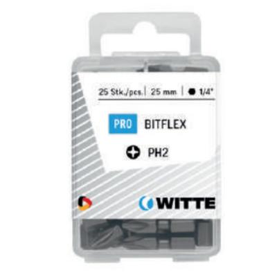 Witte phillips bit Bitflex [25x] - 1/4&apos;&apos; - PH 2 - 25 mm