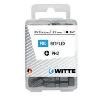 Witte phillips bit Bitflex [25x] - 1/4&apos;&apos; - PH 2 - 25 mm