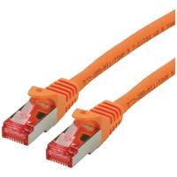 ROLINE patchkabel Cat.6 S/FTP (PiMF), componentniveau, LSOH, oranje, 0,5 m