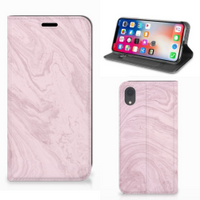 Apple iPhone Xr Standcase Marble Pink - Origineel Cadeau Vriendin