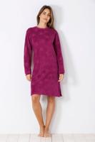 Paars velours dames nachthemd Hajo