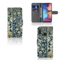 Samsung Galaxy A20e Hoesje Beige Flowers