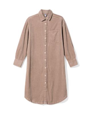 HEMA Damesjurk Lena Corduroy Beige (beige)