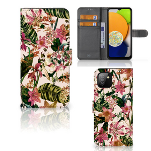 Samsung Galaxy A03 Hoesje Flowers