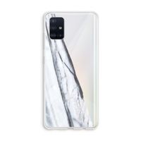 Gestreepte marmer: Galaxy A51 4G Transparant Hoesje