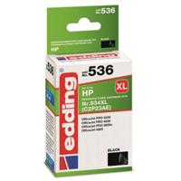 Edding Inktcartridge vervangt HP 934XL, C2P23AE Compatibel Zwart EDD-536 18-536 - thumbnail