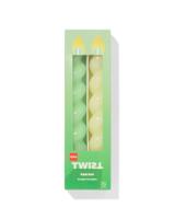 HEMA Korte Huishoudkaars Ø2.2x20cm Gedraaid Groen - 2 Stuks (groen) HEMA Korte Huishoudkaars Ø2.2x20cm Gedraaid Groen - 2 Stuks (groen)