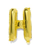 HEMA Folieballon letter H 30cm goud (goud)