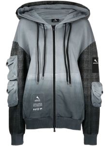 Mauna Kea hoodie zippé à effet dégradé - Bleu