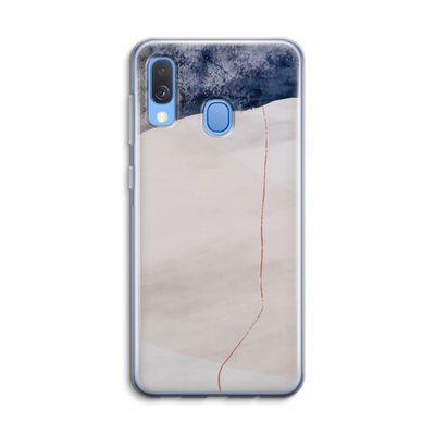 Stone White: Samsung Galaxy A40 Transparant Hoesje