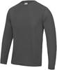 Just Cool JC002 Long Sleeve Cool T - Charcoal (Solid) - XL