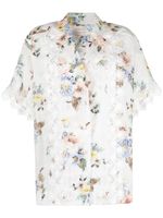 ZIMMERMANN chemise à fleurs - Blanc