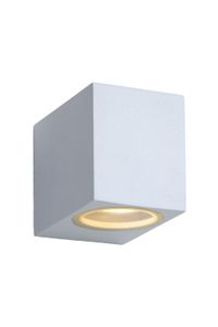 Lucide ZORA-LED - Wandspot Buiten - LED Dimb. - GU10 - 1x5W 3000K - IP44 - Wit