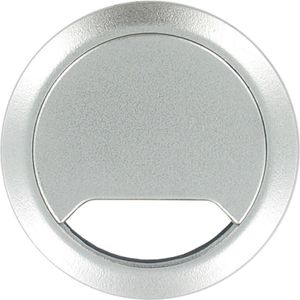 Ronde kabeldoorvoer aluminium zilver 80 mm   -