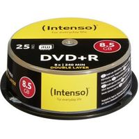 Intenso DVD+R 8.5GB 8x Double Layer 25er Cakebox 8,5 GB DVD+R DL 25 stuk(s) - thumbnail
