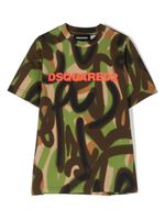 DSQUARED2 KIDS t-shirt à imprimé all-over - Vert