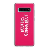 Neuters (roze): Samsung Galaxy S10 Plus Transparant Hoesje