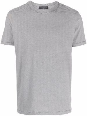 Lardini t-shirt à rayures - Noir