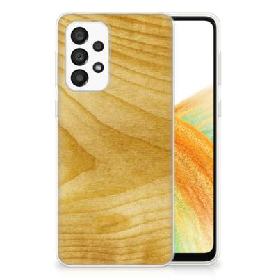 Samsung Galaxy A33 5G | Bumper Hoesje | Licht Hout