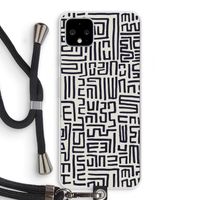 Moroccan Print: Pixel 4 XL Transparant Hoesje met koord Moroccan Print: Pixel 4 XL Transparant Hoesje met koord