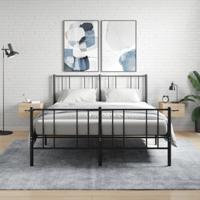 Nachtkastjes 2 st wandgemonteerd 35x35x20 cm sonoma eikenkleur