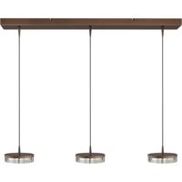 Masterlight 3-lichts hanglampImperia 100cm cacao bruin - 2041-15-15-02-100-3