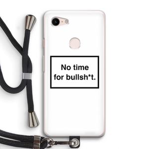 No time: Pixel 3 Transparant Hoesje met koord