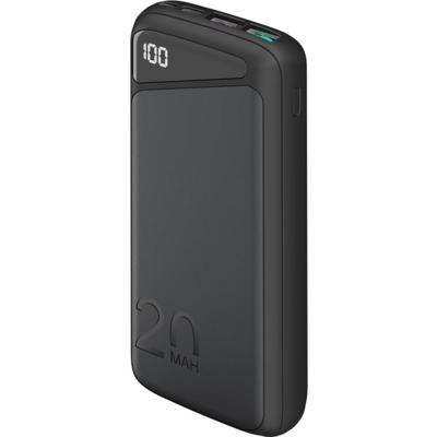 Goobay Goobay 53939 Powerbank 20000 mAh, Quick Charge, Power Delivery, LED-Anzeige Powerbank 20000 mAh LiPo Zwart Statusweergave