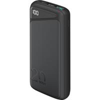 Goobay Goobay 53939 Powerbank 20000 mAh, Quick Charge, Power Delivery, LED-Anzeige Powerbank 20000 mAh LiPo Zwart Statusweergave - thumbnail