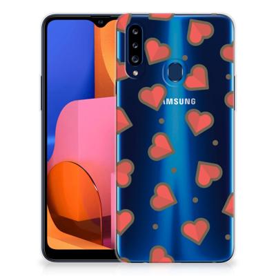 Samsung Galaxy A20s | TPU bumper | Hearts
