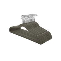 Set van 30 kleerhangers met antislipoppervlak, Grijs