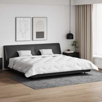 VidaXL Dekbed met kussens 3 pcs wit microfiber en dons feather